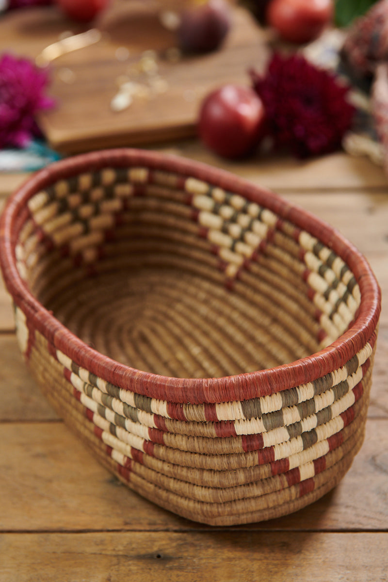 Handwoven Bread Basket Walnut
