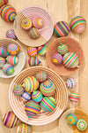 Handwoven Multicolor Jipi Palm Christmas Ornament