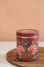 Handpainted Kashmiri Floral Canisters