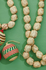 Handwoven Straw Bead Garland