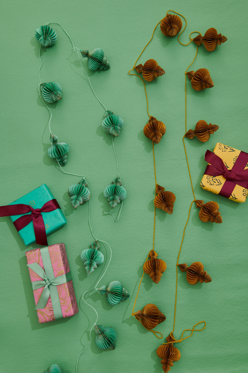 Honeycomb Recycled Paper Garland