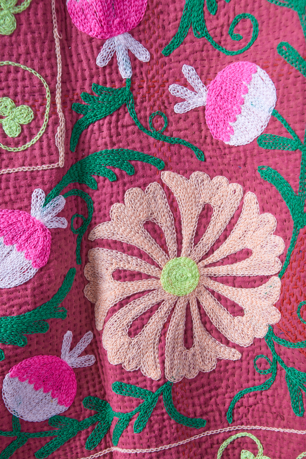Vintage Suzani Kantha Quilt Hana