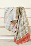 Embroidered Vintage Kantha Quilt Charvi