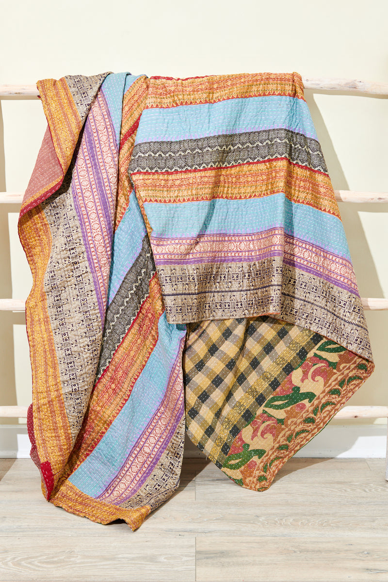 Vintage Kantha Quilt Daksha