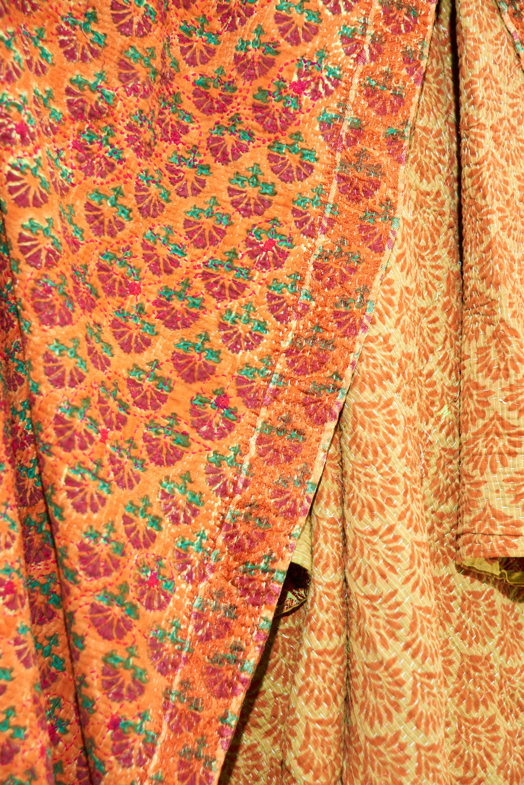 Block Print Vintage Kantha Quilt Dalaja