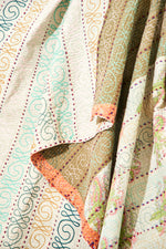 Embroidered Vintage Kantha Quilt Charvi