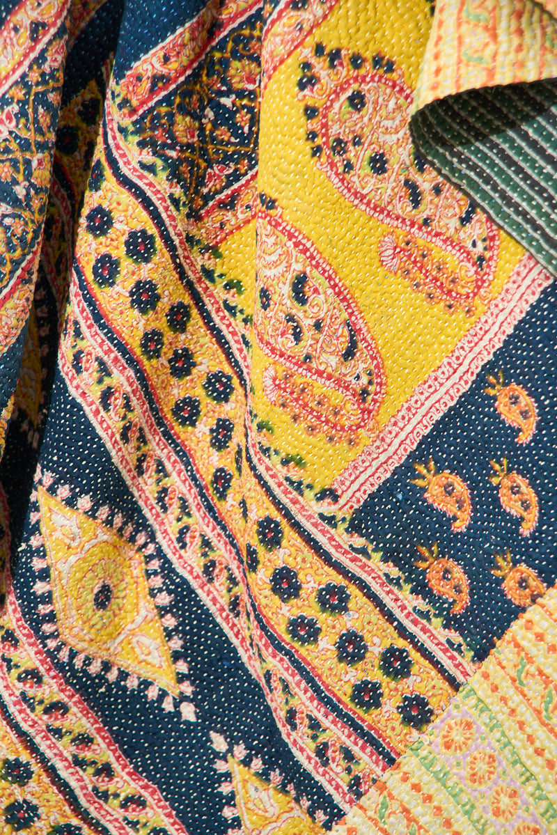 Vintage Kantha Quilt Prisha