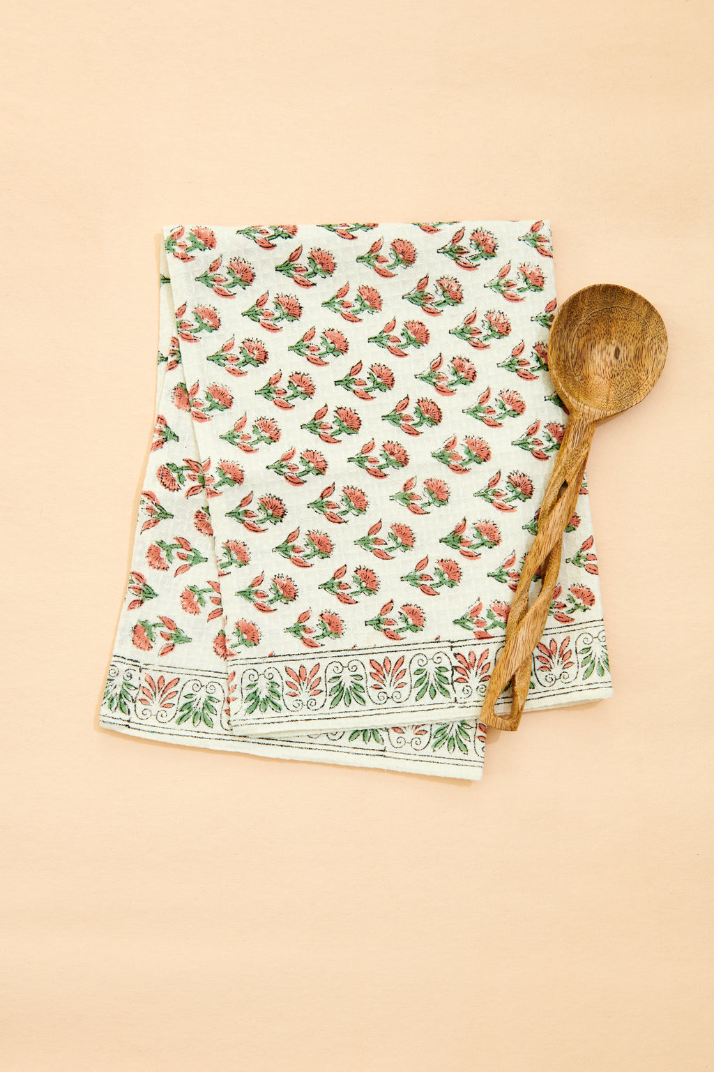 Block Print Waffle Kitchen Towels