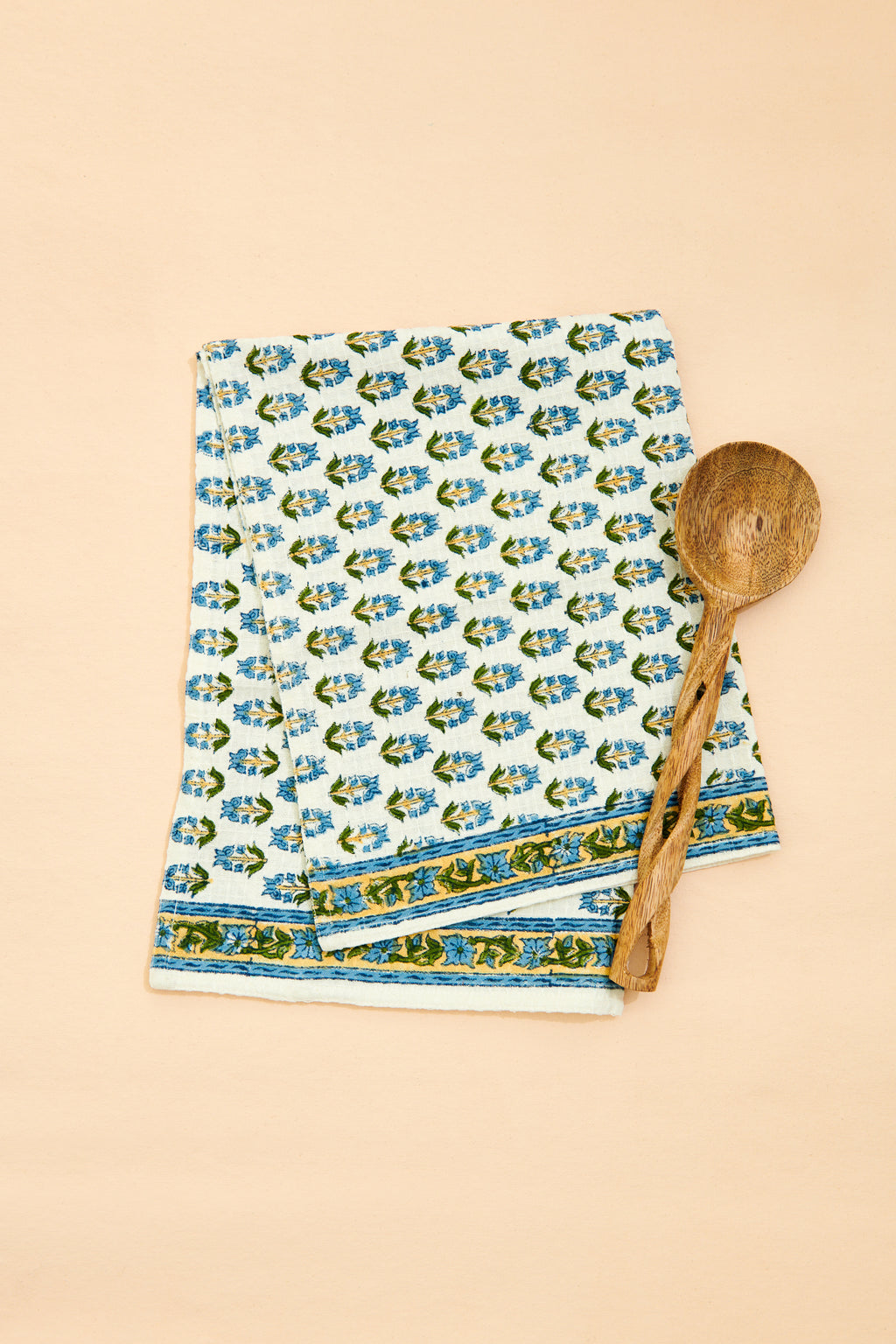 Block Print Waffle Kitchen Towels