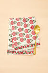 Block Print Waffle Holiday Kitchen Towels