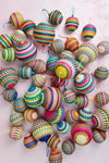 Handwoven Multicolor Jipi Palm Christmas Ornament