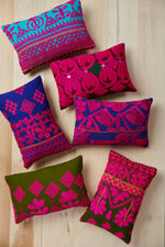 One of a Kind Embroidered Mini Pillows