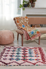 Handwoven Moroccan Cotton Mini Rug