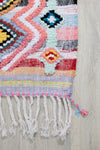 Handwoven Moroccan Cotton Mini Rug