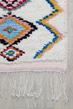 Handwoven Moroccan Cotton Mini Rug