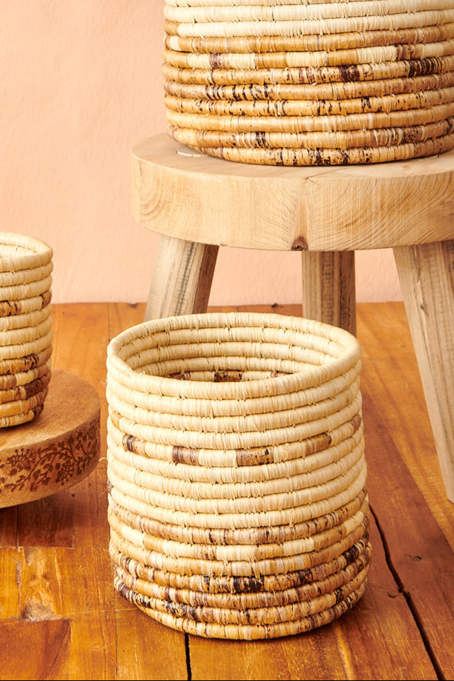 Natural Banana Bark Planter Baskets