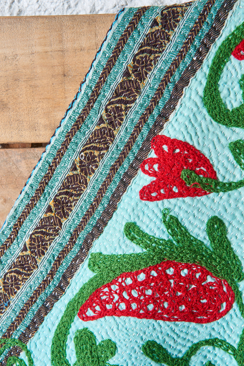 Vintage Suzani Kantha Quilt Abhah