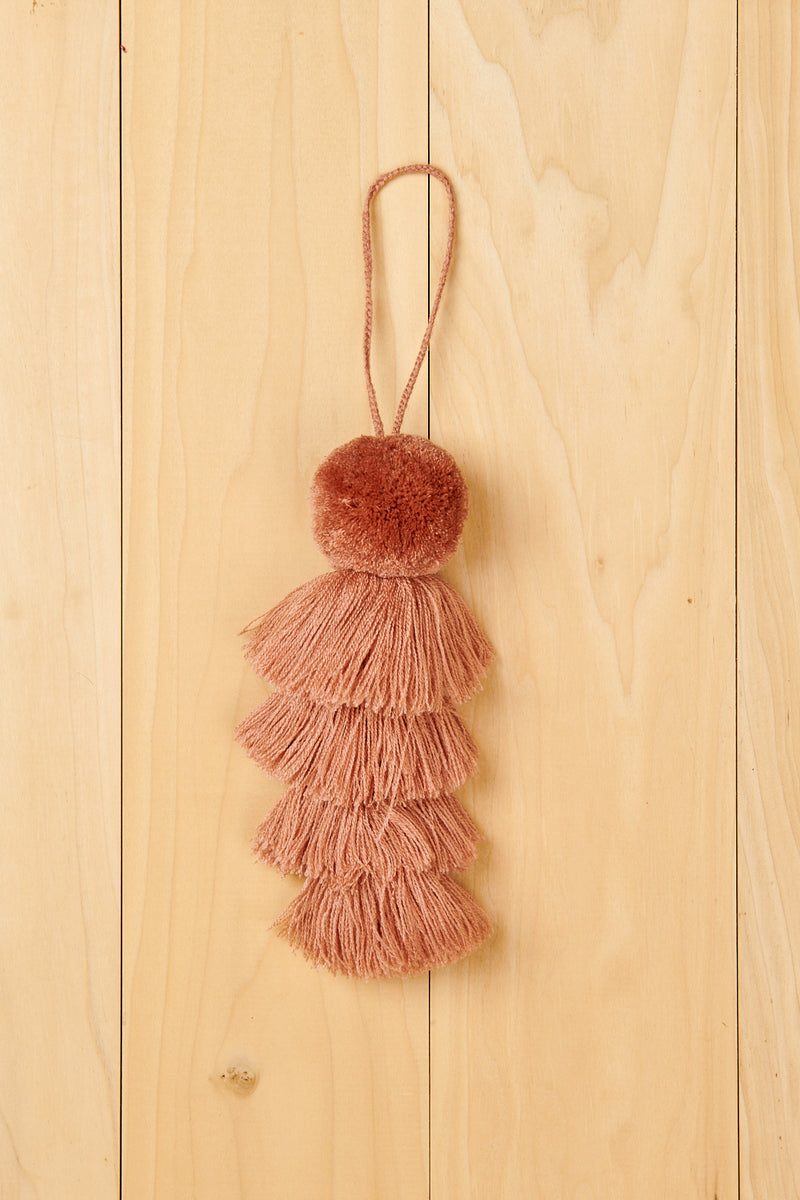Pom Pom Tassel Blush