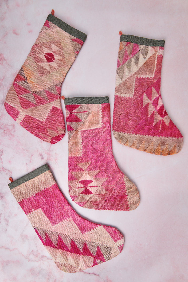 Vintage Kilim Christmas Stockings
