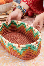 Handwoven Bread Basket Maple