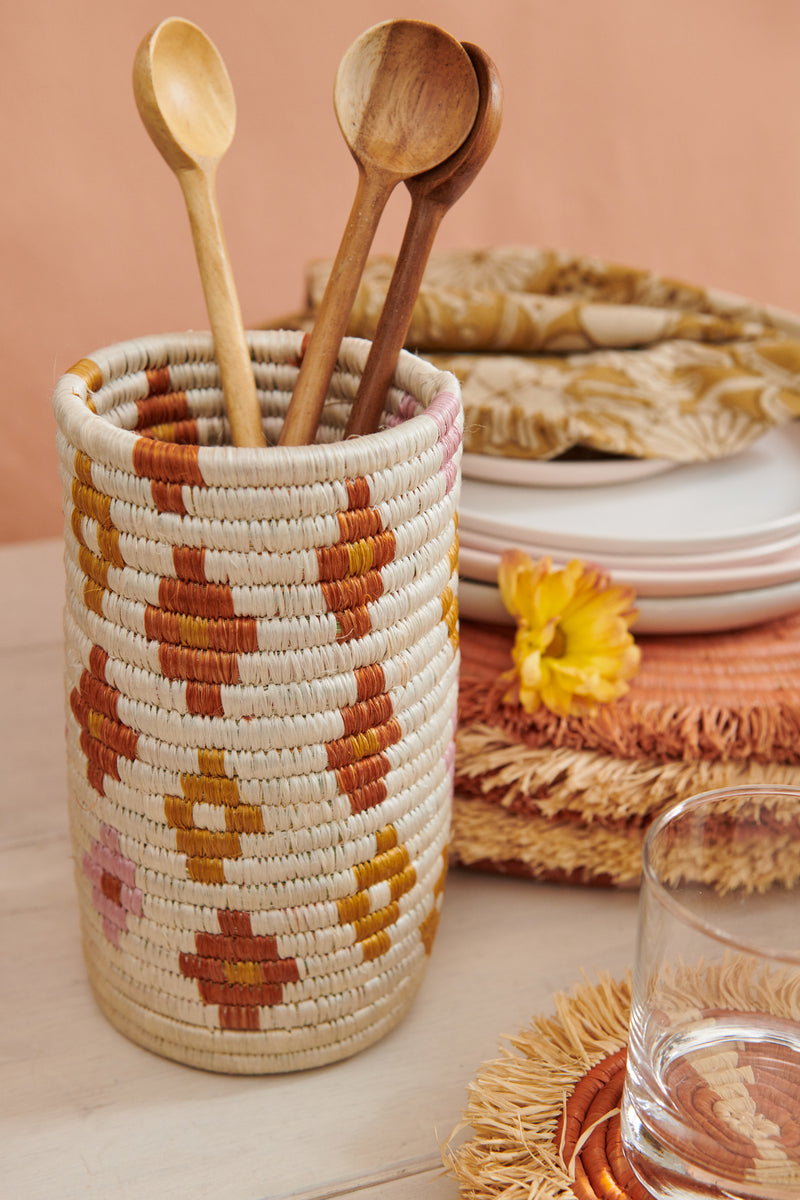 Handwoven Basket Vase Canyon Blossom