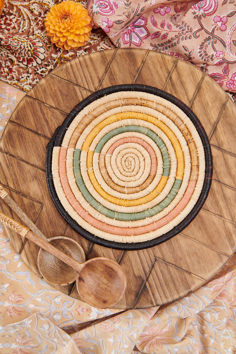 Handwoven Pinwheel Trivet