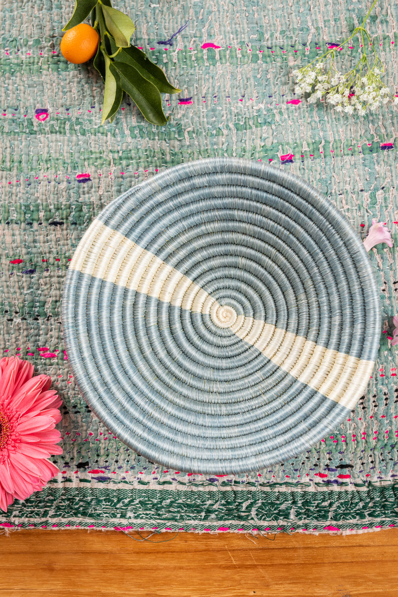 Blue Stripe Mini Basket