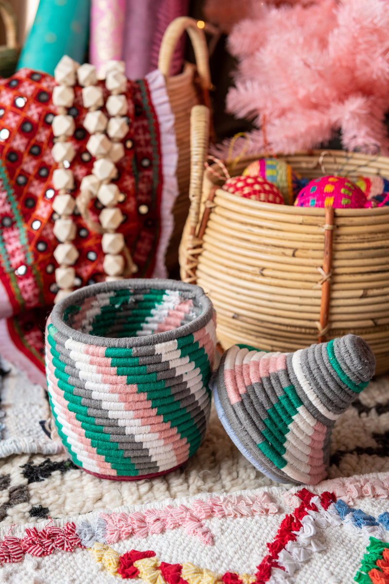 Berber Wool Pot Holiday Buttermint