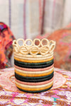 Handwoven Planter Basket Stripe Ring