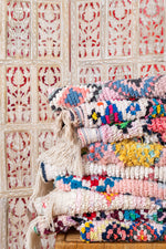 Handwoven Moroccan Cotton Mini Rug Sonia