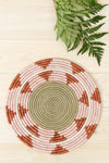 Blush Terra Triangles Basket Charger Placemat