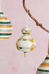 Handwoven Basket Bulb Ornament